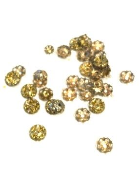 40 Gold Bead Caps